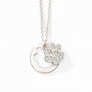 Touchstone Crystal “Paws Off Necklace”